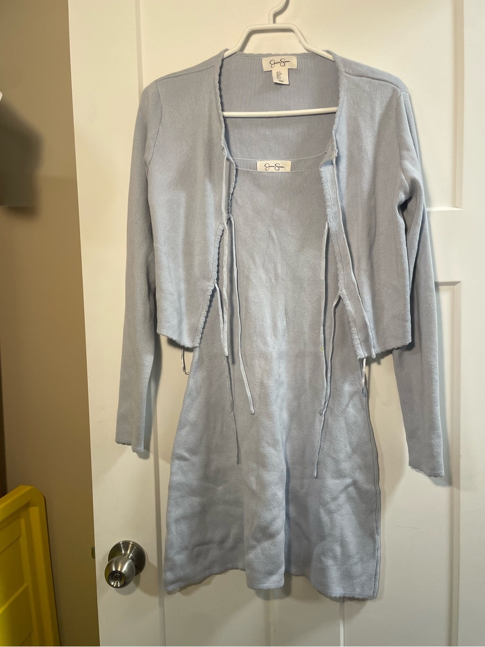 Jessica Simpson Dress and Cardigan Set